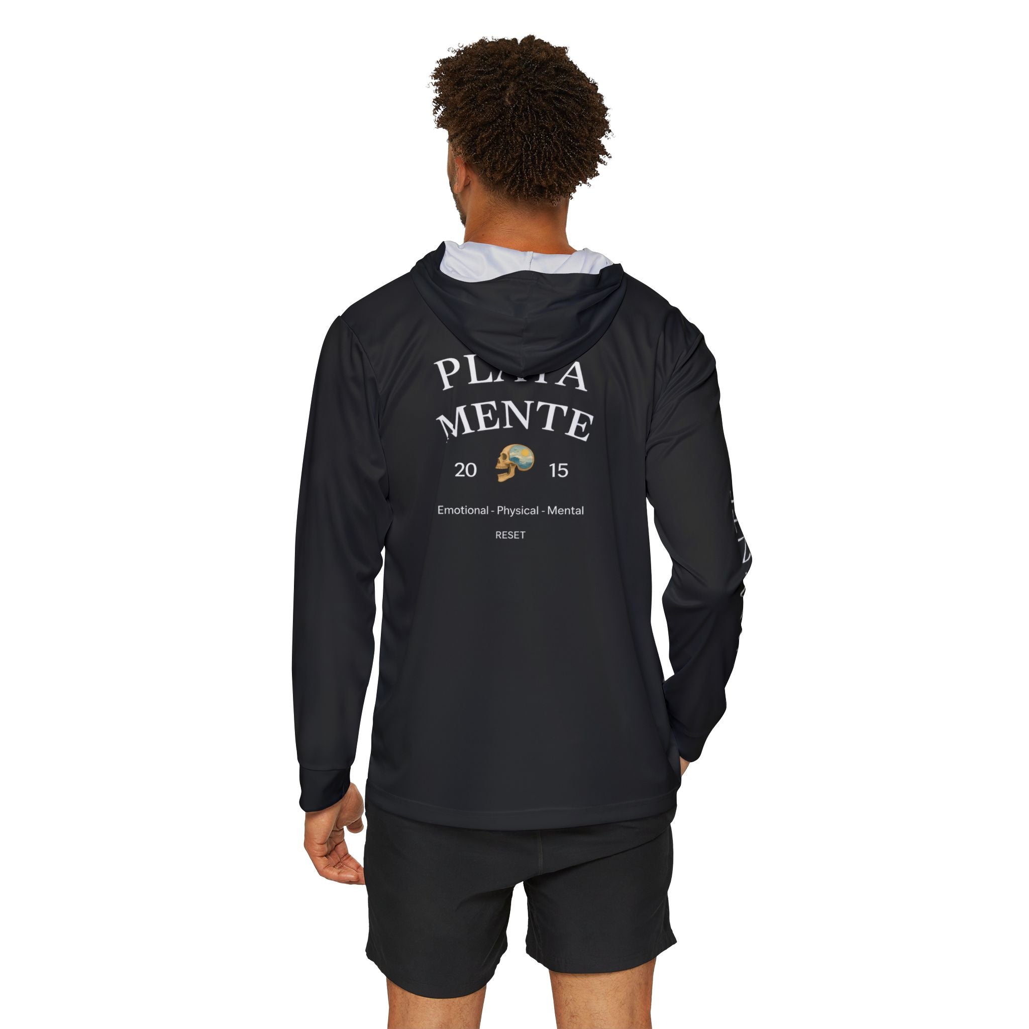 Coastal of Men's Warmup Hoodie - Coastal Serenity Design for Sports & Leisure